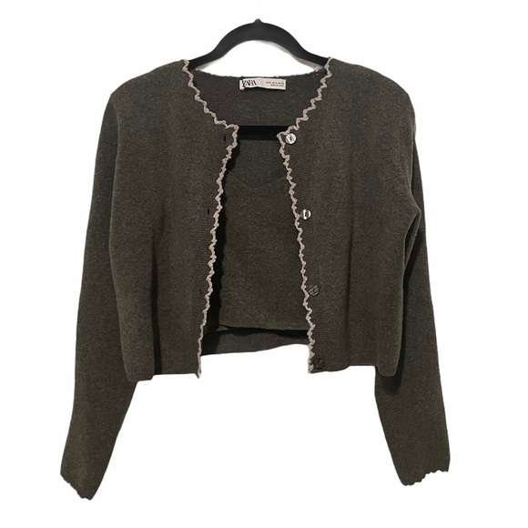 Zara Sweaters - Zara Combination Knit Cardigan Set